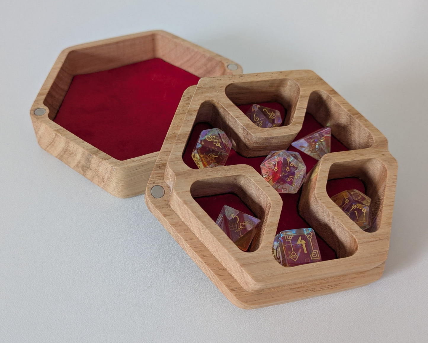 Hex Dice Box with Tray