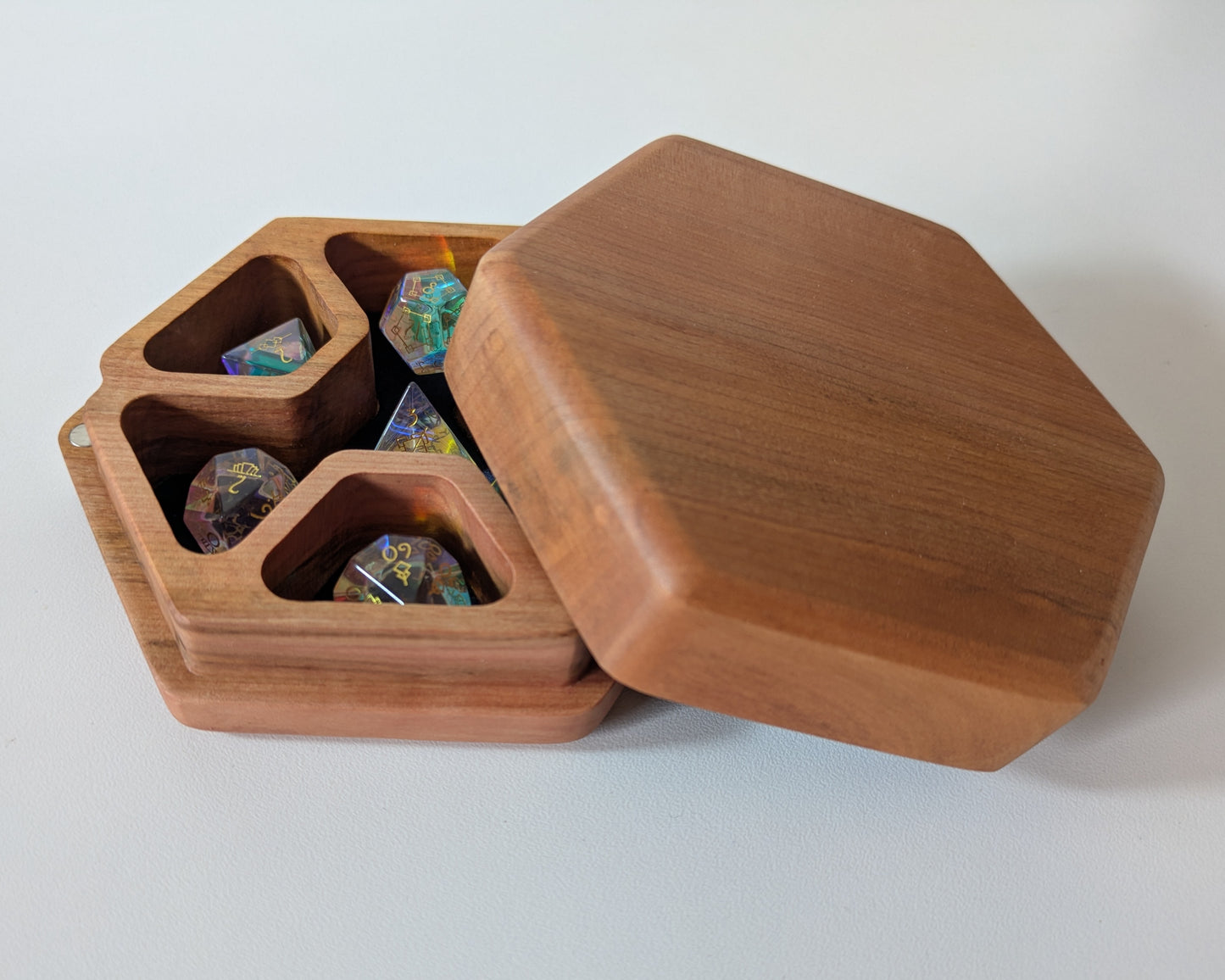 Hex Dice Box with Tray