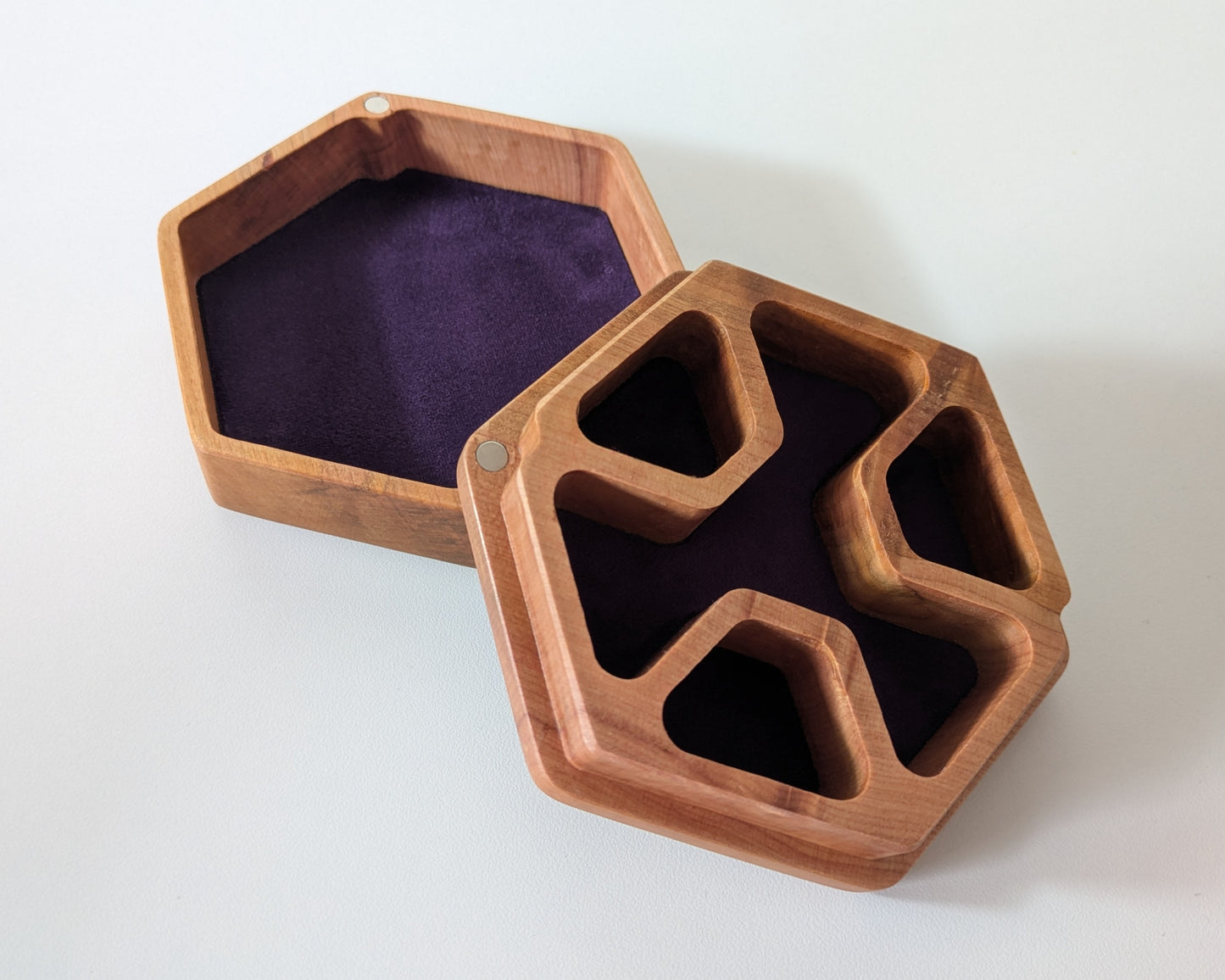 Hex Dice Box with Tray