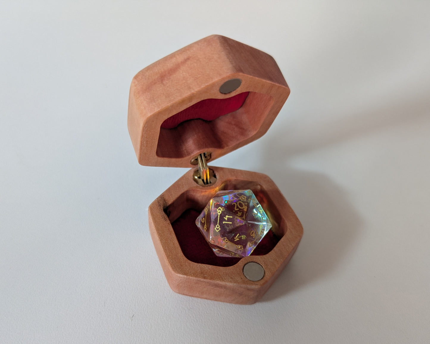 D20 Ring Box - Hinged Design