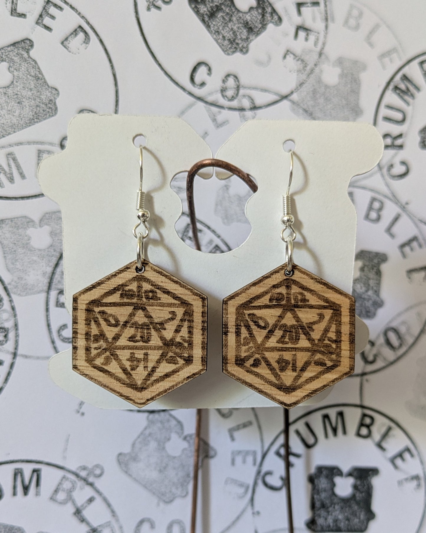 D20 Dice Pendant - Necklace/Earrings