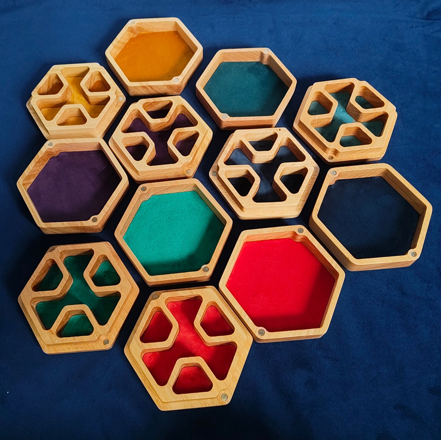 Hex Dice Box with Tray