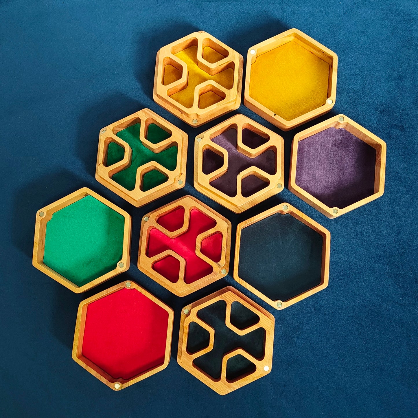 Hex Dice Box with Tray