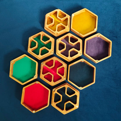 Hex Dice Box with Tray