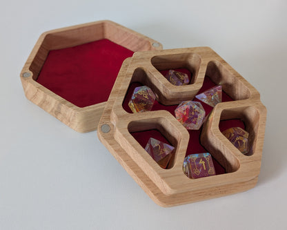 Hex Dice Box with Tray