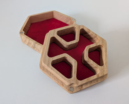 Hex Dice Box with Tray