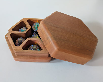 Hex Dice Box with Tray