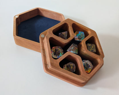 Hex Dice Box with Tray