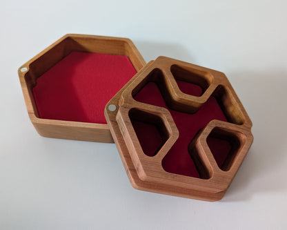 Hex Dice Box with Tray