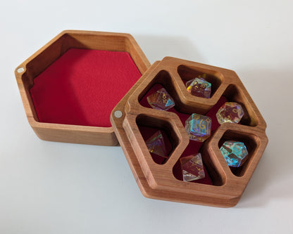 Hex Dice Box with Tray