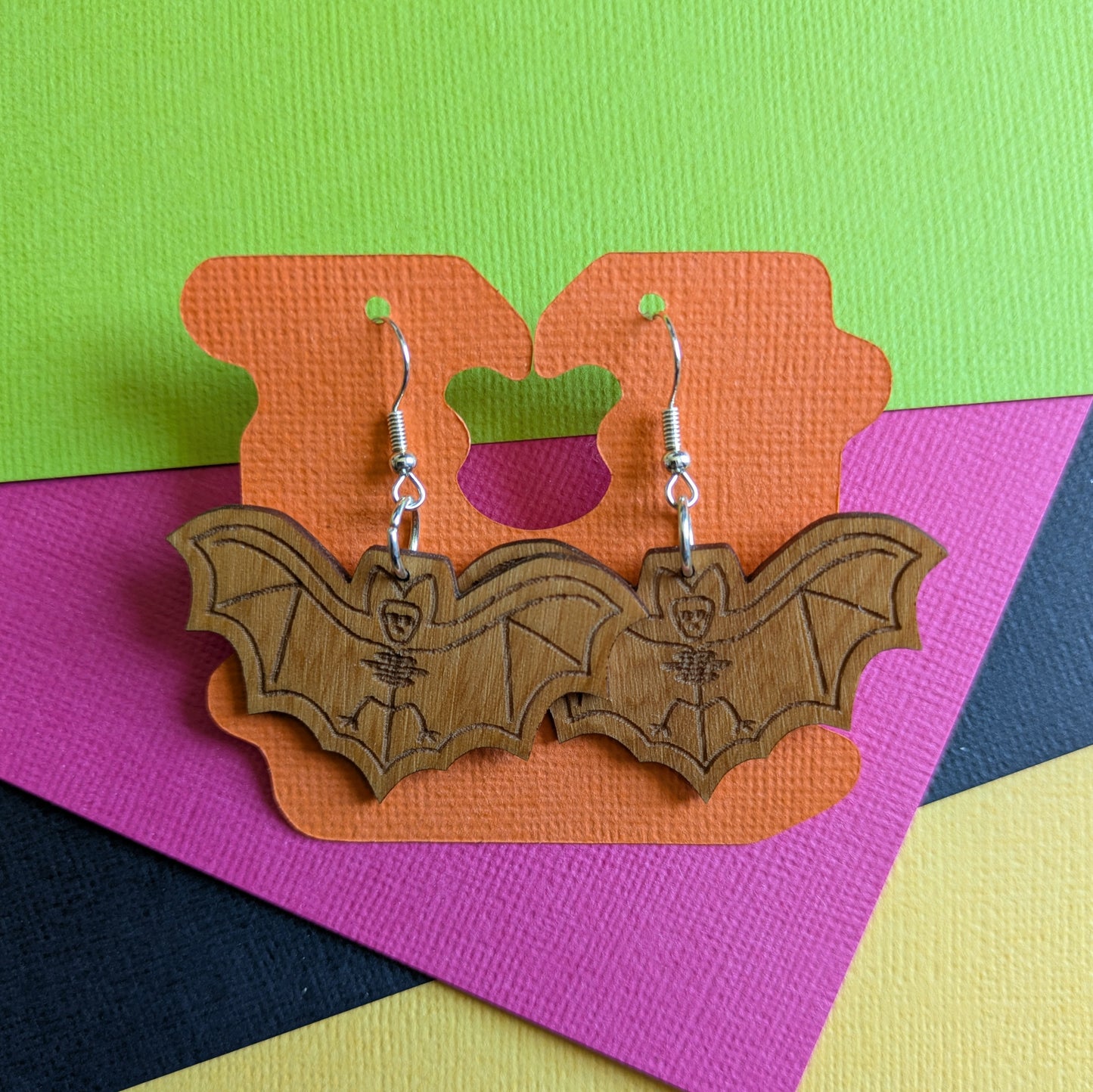 Funky Tasmanian Timber Earrings