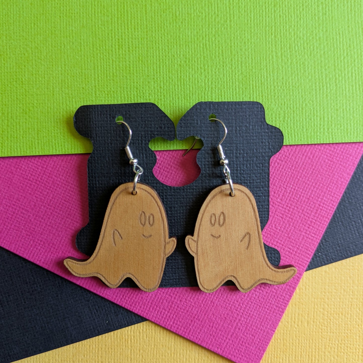 Funky Tasmanian Timber Earrings