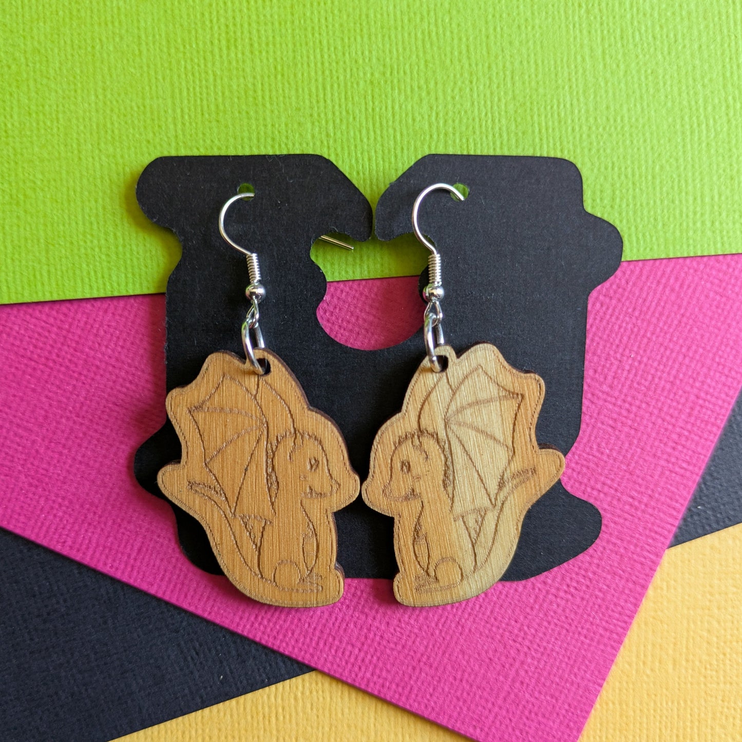 Funky Tasmanian Timber Earrings