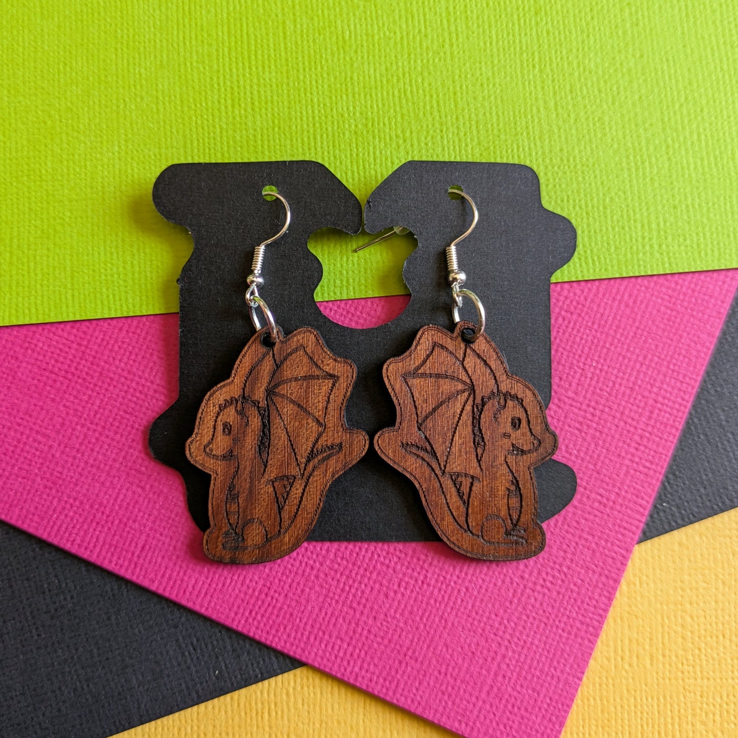 Funky Tasmanian Timber Earrings