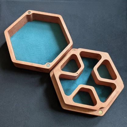 Hex Dice Box with Tray