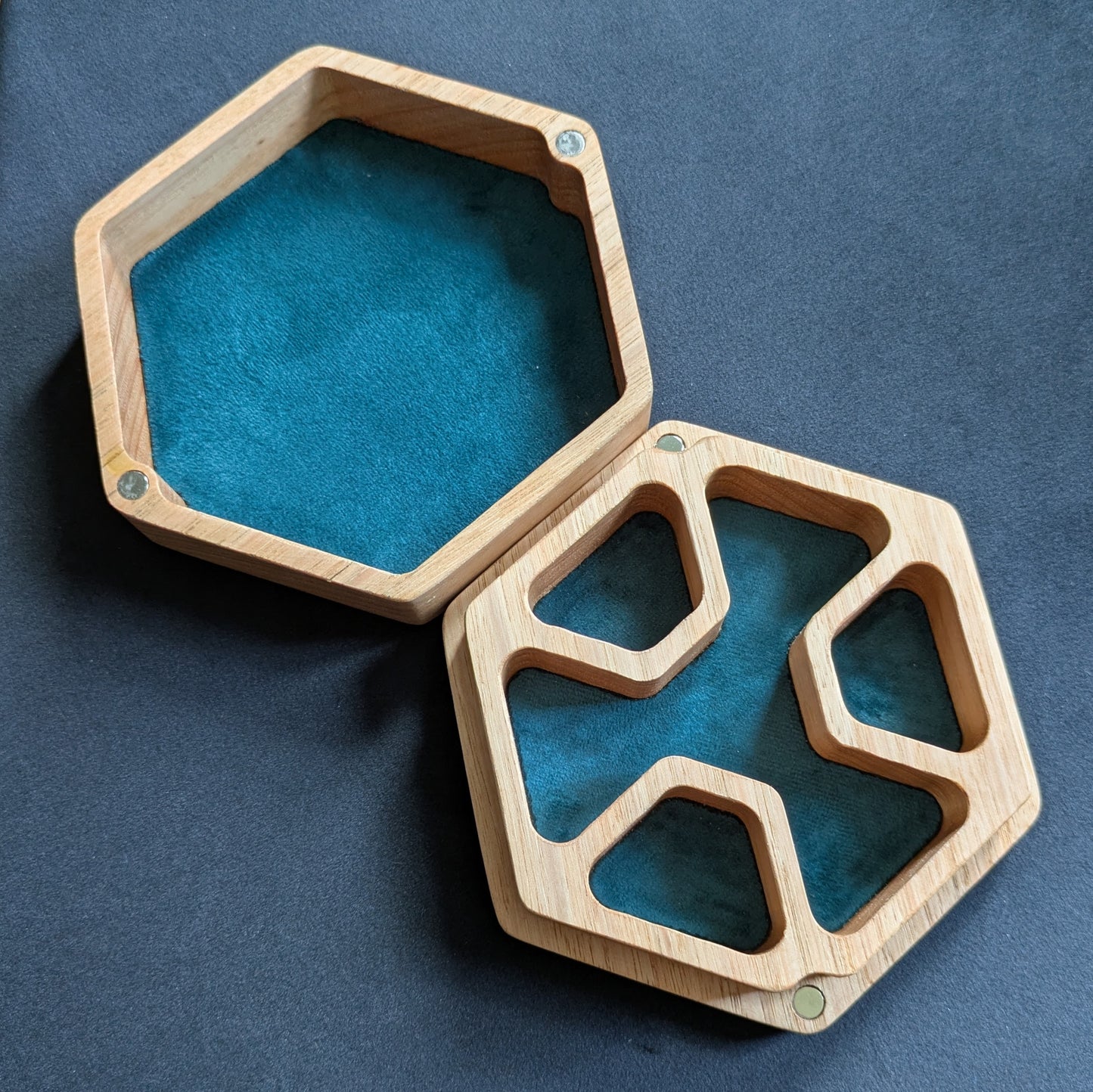 Hex Dice Box with Tray