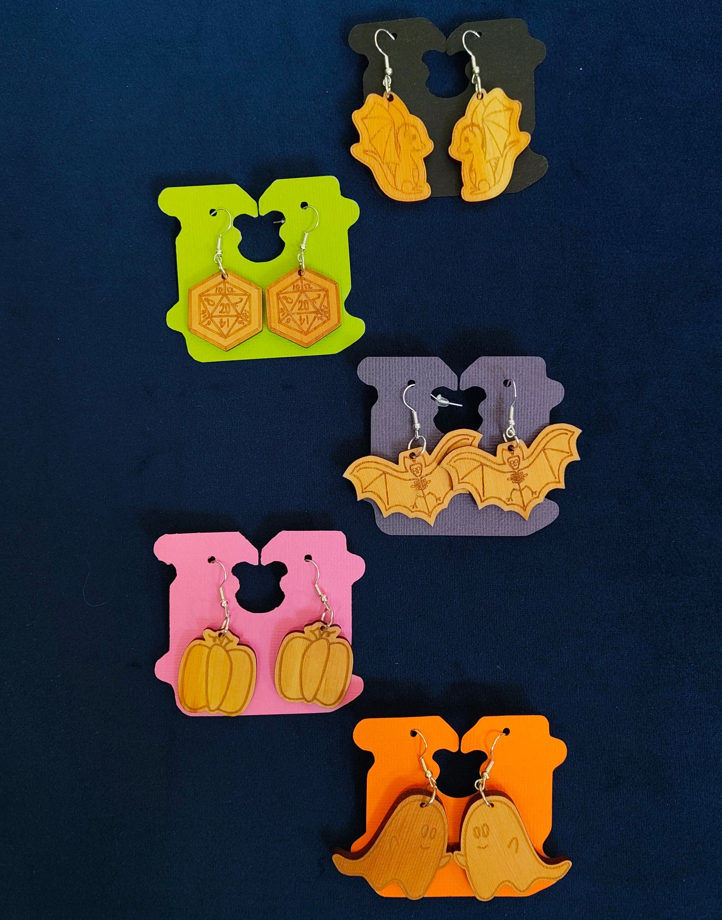 Funky Tasmanian Timber Earrings